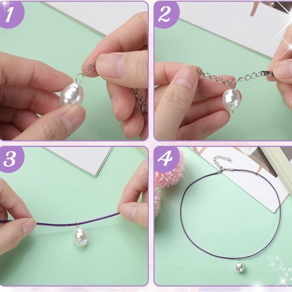 25pc COLORED WAX CORD NECKLACES DIY JEWELRY MAKING CRAFTING SUPPLIES BULK BUNDLE - Picture 11 of 15